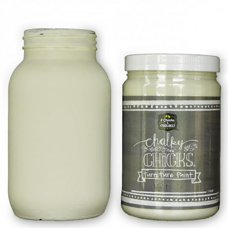 Chalk Finish Paint - Furniture & Cabinet Paint (32 oz., Hail)