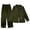 Army Green, variant on HNMKIU Family Matching Pajamas Long Sleeve Silk Like Satin Sleepwear Pure Color Two Piece Loungewear Holiday Outfit For Kids And Parents Christmas Button Pocket