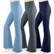 thumbnail image 1 of BIG ELEPHANT 3 Packs de Leggings Acampanados para Niña con Bolsillos Laterales, Pantalones Acampanados de Cintura Alta para Baile, 1 of 8