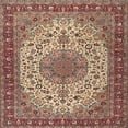 thumbnail image 1 of Ahgly Company Indoor Square Traditional Brown Red Persian Area Rugs, 5' Square, 1 of 6