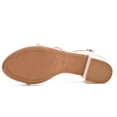 thumbnail image 4 of Women Chunky Sandals heels Ankle Strap Wedding Dress Pump Shoes White Size 6.5, 4 of 7