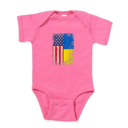 

CafePress - Ukrainian American Flag Ukraine Usa Root Body Suit - Cute Infant Bodysuit Baby Romper - Size Newborn - 24 Months