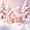 Lilac White, variant on Manfei Gingerbread Queen Sheets Christmas Queen Sheet Sets 4pcs (1 Flat Sheet, 1 Fitted Sheet and 2 Pillowcases)