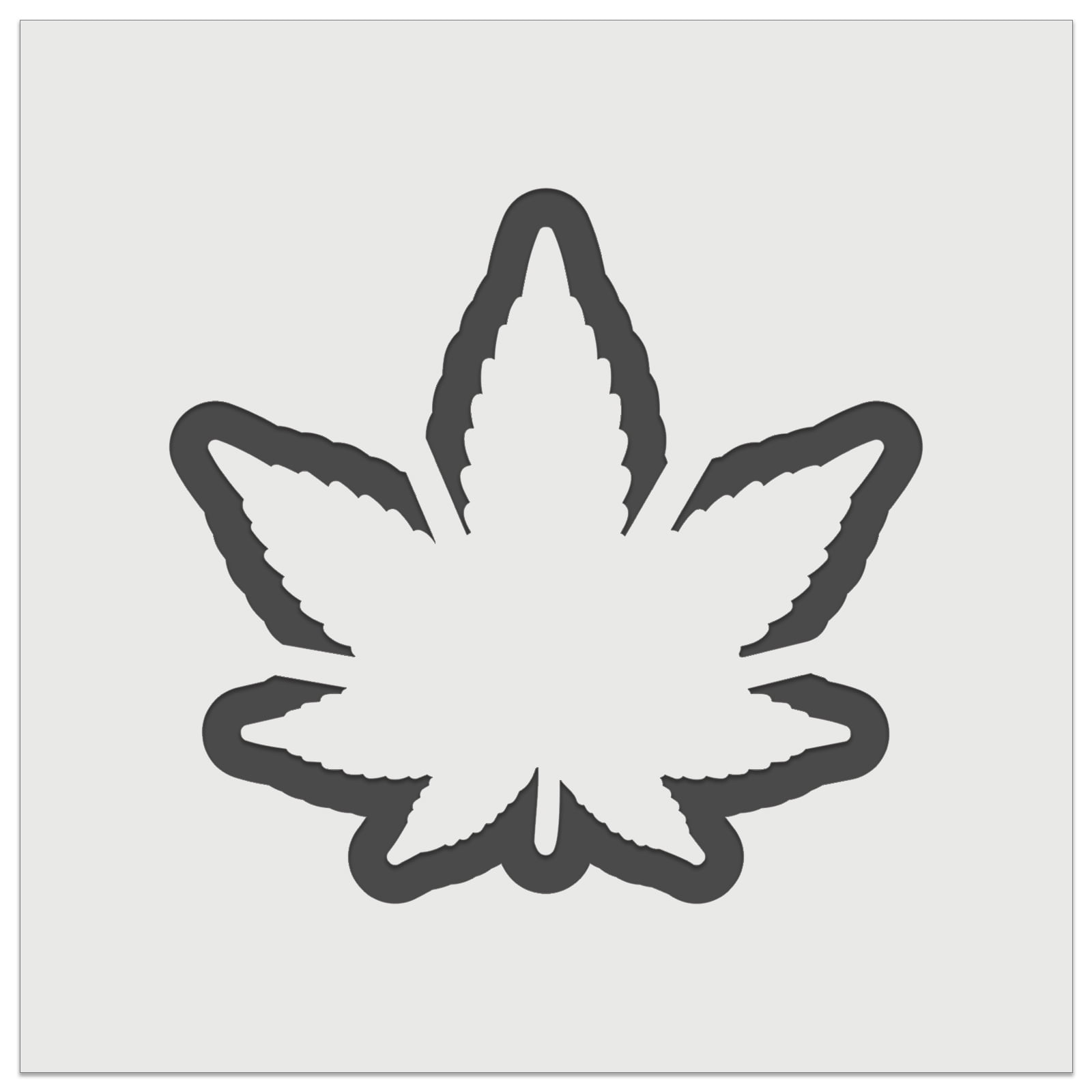 Marijuana Leaf Outline DIY Cookie Wall Craft Stencil - 9.0 Inch - Walmart.com marijuana-leaf-outline-diy-cookie-wall-craft-stencil-9-0-inch-walmart-com