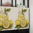 thumbnail image 6 of Summer Lemon Valances for Windows Farmhouse Kitchen Curtains Valances Rod Pocket Valance Curtains for Kitchen Windows Yellow Fruits Green Leaf Vintage Window Valances for Bathroom Bedroom 54"x18", 6 of 6