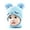 B-blue, variant on Toddler Infant Winter Hat Scarf Set for Baby Girl Boys Knitted Warm Skiing Cap Pompom Kids Beanie 0-12 Months