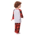 thumbnail image 4 of URMAGIC Matching Family Pajamas Sets Christmas Pj's with Lettler Print and Cartoon Elk Tee and Bottom Loungewear, 4 of 4
