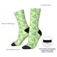 thumbnail image 4 of Fotbe Happy St. Patrick's Day Pattern Long Socks for Men & Women – Breathable & Stretchy Compression Socks, Ideal for Running, Travel, and Everyday Wear Size 5-11, 4 of 6