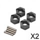 thumbnail image 1 of Adaptador de Cubo 2x 4x, Piezas de Repuesto de Aleación de Aluminio, Extensión de Espaciadores de Rueda RC, Adaptador de Rueda, Cubo RC para 1/24 Fcx2 2 piezas, 1 of 10
