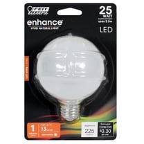 Feit Electric BPG2525W927CAFL Enhance Dimmable LED Light Bulb, 2.5 W