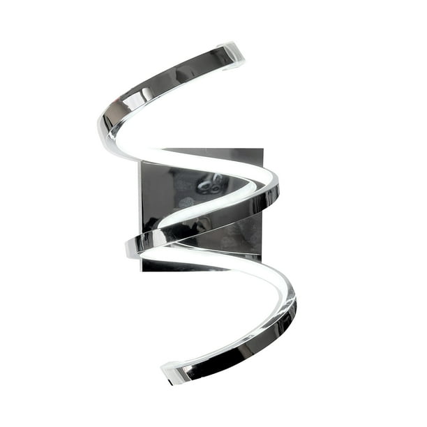 Lampara de Pared Arbotante LED Luxica Lighting Modelo SERPENTIN Cromo