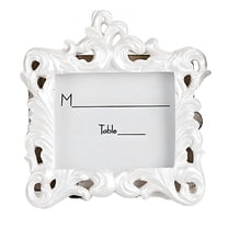 DESIGNICE Vintage Picture Frames,Portable Design Wall Frames,Soft Color Family Picture Frame,3.94"X3.94",White