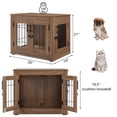 thumbnail image 4 of Unipaws Furniture Style Dog Crate, Modern Wood Kennel, Dog Cage, 4 of 7