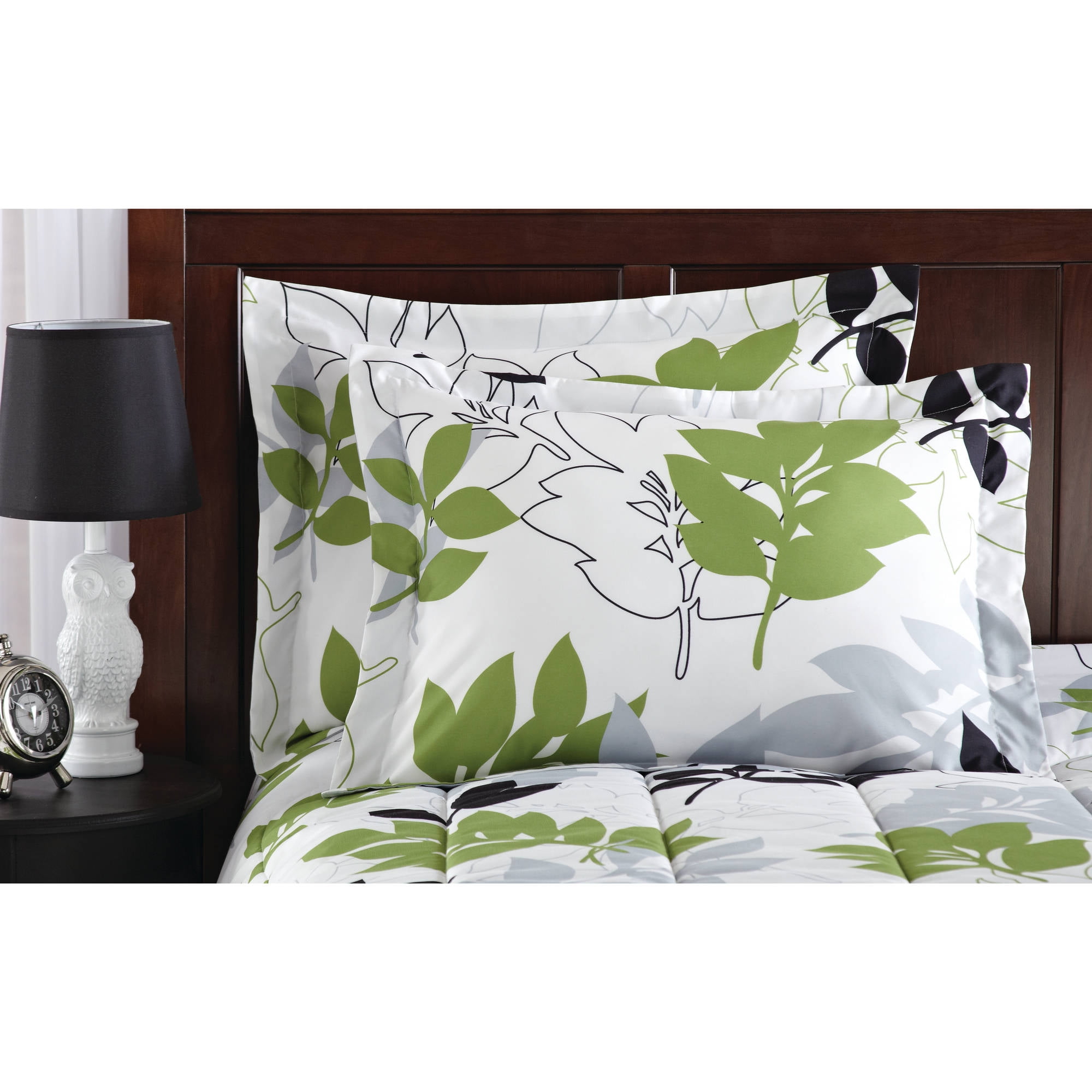 Mainstays Botanical Leaf Bed In A Bag Coordinated Bedding Set Mainstays Botanical Leaf Bed In A Bag Coordinated Bedding Set Com