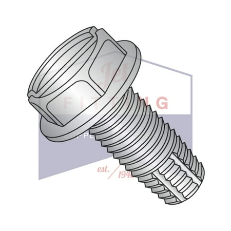 

10-32 x 3/8 Type F Thread Cutting Screws | Slotted | Hex Washers Head | 18-8 Stainless Steel (Quantity: 4000)