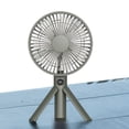 thumbnail image 6 of HUISZJ 2026 New Outdoor Camping Fan, Foldable Camping Tripod Fan, Portable Handheld Rechargeable Fan with LED Digital Display for Outdoor Desktop (Green), 6 of 10