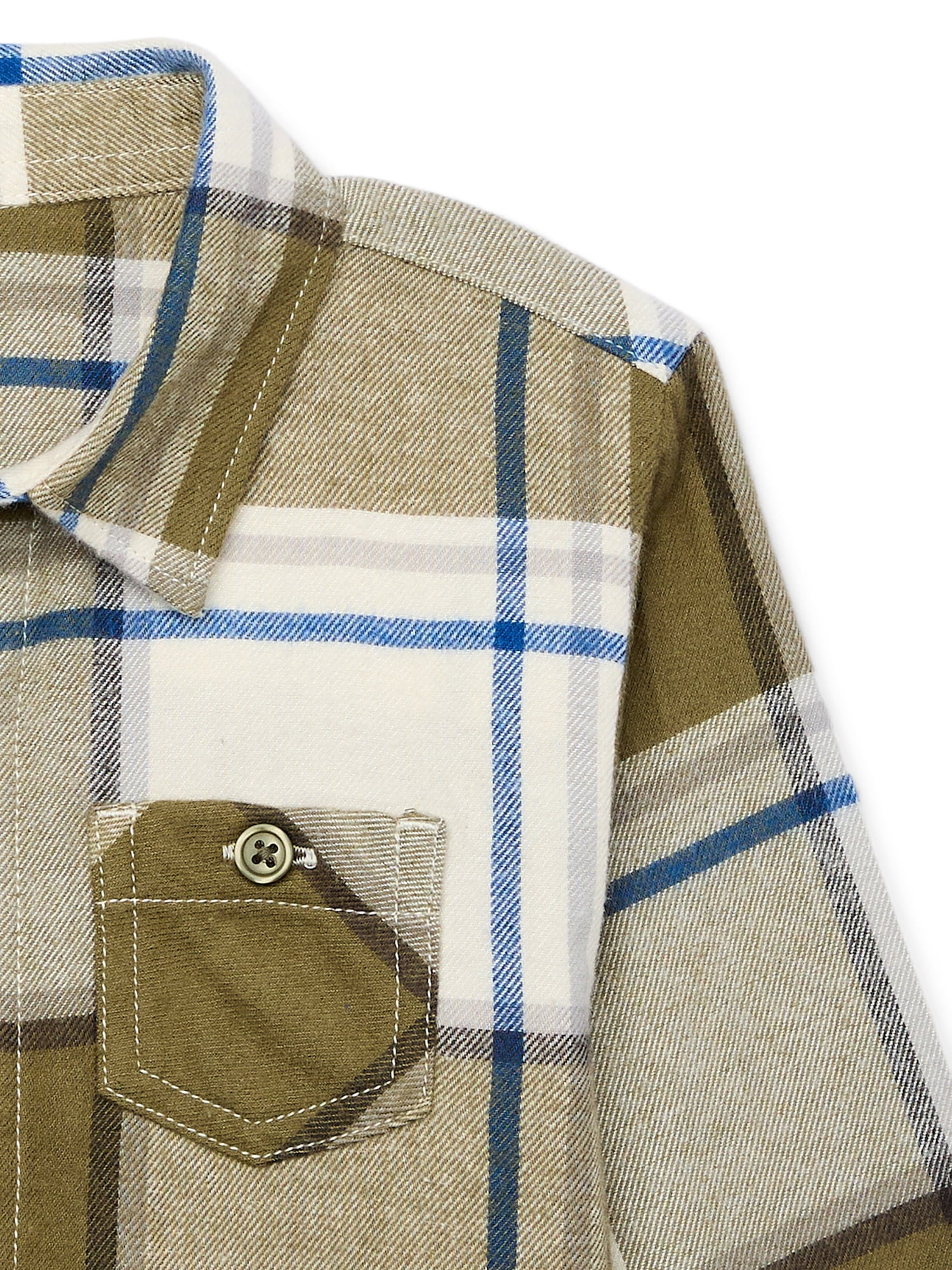 Wonder Nation Toddler Boys Flannel Shirt, Sizes 12M-5T