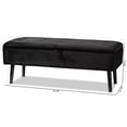 thumbnail image 4 of Baxton Studio Banc de Rangement en Bois Finition Noir et Brun Foncé, 4 of 12
