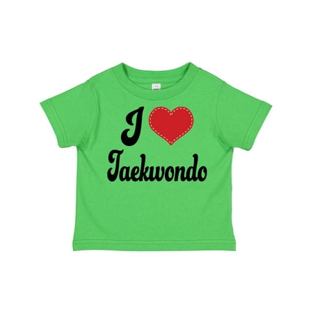 

Inktastic I Love Taekwondo Gift Toddler Boy or Toddler Girl T-Shirt