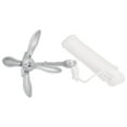 thumbnail image 2 of vidaXL Folding Anchor with Rope Silver 8 kg Malleable Iron, 2 of 5