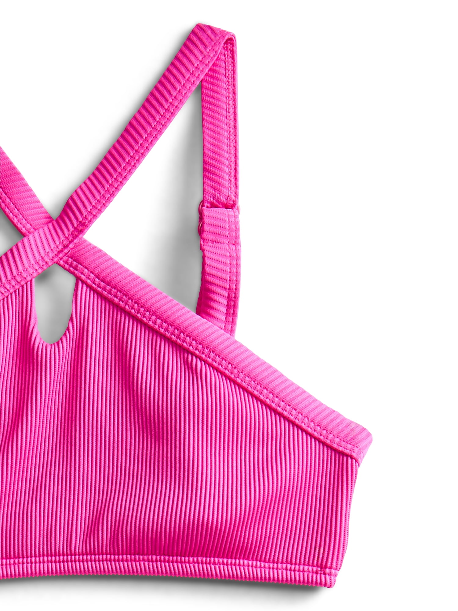 Weekend Academy Girls Solid Rib Bikini Swim Set, 2-Piece, Sizes 4-18