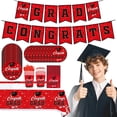 thumbnail image 1 of Graduation Congrats Grad Plates And Napkins Graduation Decorations Disposable Tableware Set Congrats Grad Paper Plates 10 Guest, 1 of 5
