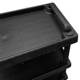 thumbnail image 3 of vidaXL 3-Tier Workshop Tool Trolley Black 29.5"x14.8"x36.2" PP, 3 of 6