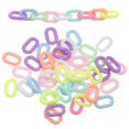 thumbnail image 1 of 200Pcs Assorted Color Acrylic Quick Link Connectors Chain Links Ideal For Dresses Headwear And DIY Crafting Projects, 1 of 2