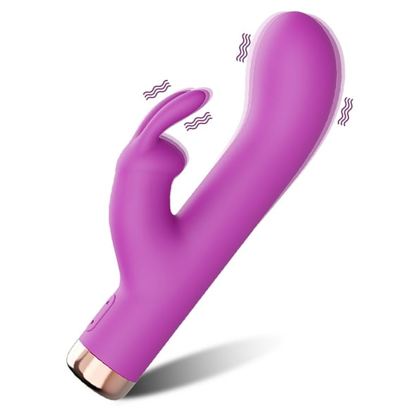 XBONP G Spot Vibrator, Rabbit Vibrator with 10 Vibration Modes, Personal Massager Adult Sex Toys for Women, Purple