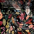 thumbnail image 6 of Cloth Napkins Set of 4 - 20x20 Inches, Watercolor Flowers Washable Reusable Table Napkins, Farmhouse Floral Vintage Black Soft & Absortbent Dining Napkin for Party Wedding Hotel Restaurant, 6 of 8