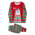 thumbnail image 2 of TSEXIEFOOFU Parent-Child Christmas Nightclothes, Long Sleeve Christmas Bear Print Tops Trousers Suit / Romper, 2 of 9