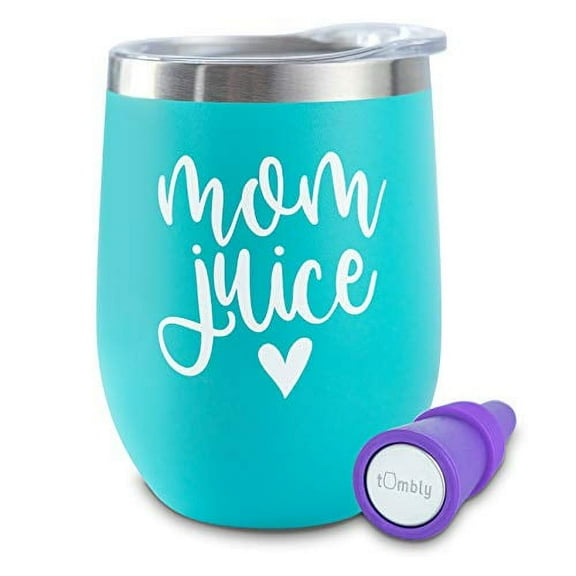 Mom Juice Tumbler - 12 oz - Mom Tumbler - Gifts for Mom, Mom Birthday Gifts, Mom Wine Glass, Mom Gifts, Gift ideas for Mom - New Mom Gifts - Mothers Day Gifts - Best Mom Gifts