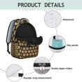 thumbnail image 4 of Black Sunflower Backpack for School,Cute School Bag,Schoolbag with Adjustable Shoulder Straps & Padded Back,15.3"x11"x7.1".﻿, 4 of 6