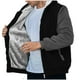 thumbnail image 5 of Ceisia Men's Color-Block Fleece-Lined Zip-Up Hooded Jacket for Casual & Winter Wear Dark Gray M Gifts, 5 of 7