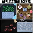 thumbnail image 5 of 3Pcs Silicone Faceted Gemstone Molds Cabochon Jewelry Casting Molds White Resin Earring Casting Mold for Necklaces Earrings Jewelry Making Crafting Projects, 5 of 5
