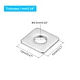 thumbnail image 2 of Uxcell Square Washer 10 Pack M5x12x12x1mm 304 Stainless Steel Square Plate Washers, 2 of 5