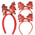 thumbnail image 1 of 3pcs Christmas Headband Xmas Tree Hair Hoop Christmas Headpiece Photo Props, 1 of 8