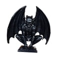 thumbnail image 2 of Escultura gótica de diablo, figura de guardián en miniatura, versátil y realista para el hogar. Negro, 2 of 9