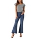 thumbnail image 2 of INSPIRAR CHIC Blusa de Mujer de Verano con Cuello Cuadrado y Mangas Cortas de Gingham XS Negra, 2 of 6