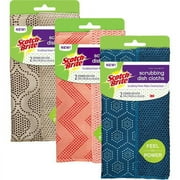 Scotch-Brite Non-Scratch Scrubbing Dish Cloths, Assorted Color, 2 ct