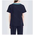 thumbnail image 4 of Women’s Scrub Jacket & Pants Set, Long Sleeve V-Neck Medical Workwear with Multi Pockets, Loose Fit Uniform for Nurses & Healthcare Workers, 4 of 4