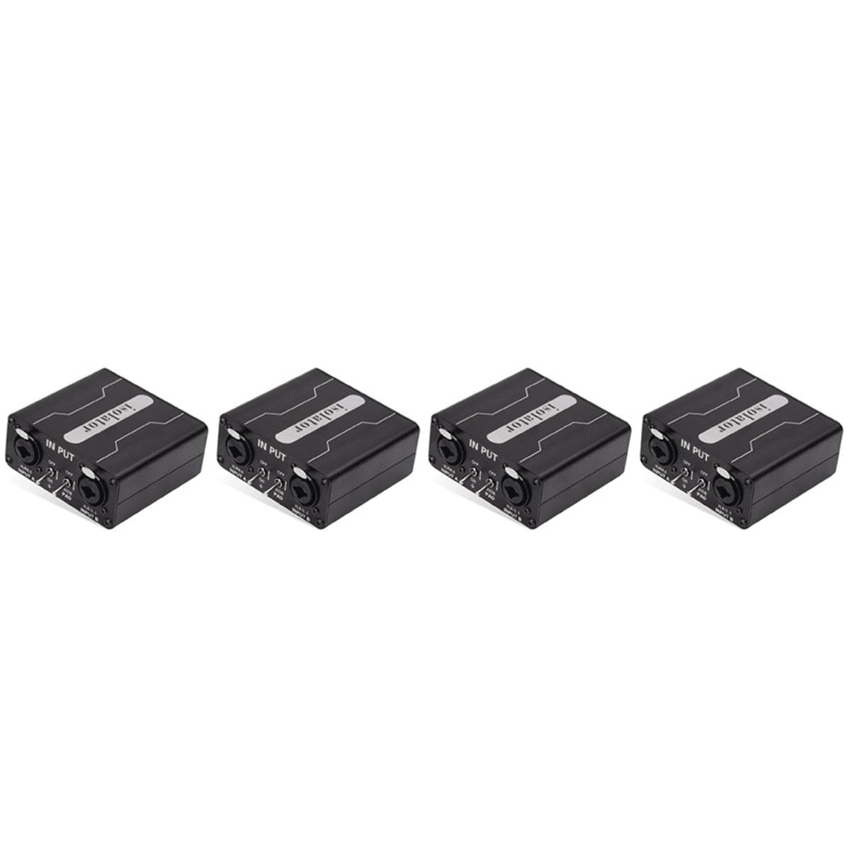 4X GX200 Audio Isolator Dual-Channel 6.5 XLR Mixer Audio Isolator Current Sound Noise Mixer Microphone Common Ground
