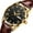 T Gold,Black, variant on Mens Watches,Brown Leather Watch for Men,Gold Case Analog Quartz Fashion Business Dress Watch Day Date Luminous Waterproof Casual Male Wrist Watches Reloj para Hombre