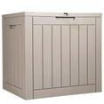 thumbnail image 2 of Outdoor Storage Box, 31 Gallon Resin Deck Box, Backyard Outside Toy and Towel Storage Cabinet Waterproof, for Patio Furniture Cushions, Garden Tools, Pool Supplies, 2 of 8
