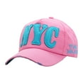 thumbnail image 1 of NYC Letter Baseball Cap For Men And Women Spring Summer Sports Hat Casual Sun Adjustable Dad Hat, 1 of 6