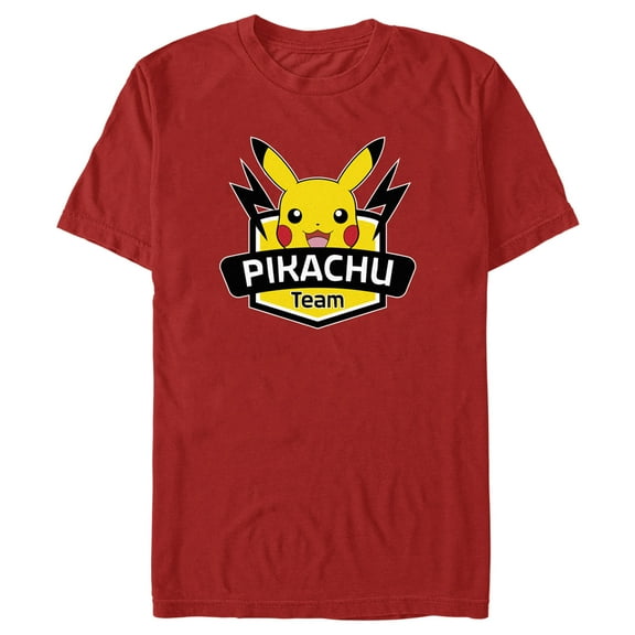 Men's Pokemon Pikachu Team Graphic Tee Red 2X Large