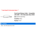 thumbnail image 2 of Front Hood Release Cable - Compatible with 2006 - 2012 Mercedes-Benz R350 2007 2008 2009 2010 2011, 2 of 2
