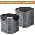 thumbnail image 7 of Central Air Conditioner Cover for Outside Units Mesh AC Covers for Outside Unit, Heat Pump Mesh Protector, Full Leaf Guard, Round Compressor Net Defender for AC Outdoor Conditioners(66*66cm,Black), 7 of 7