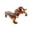 Dark Brown, variant on Portable Horse Pin Comfortable Wear Jewelry With Polished Finish for Daily Wear