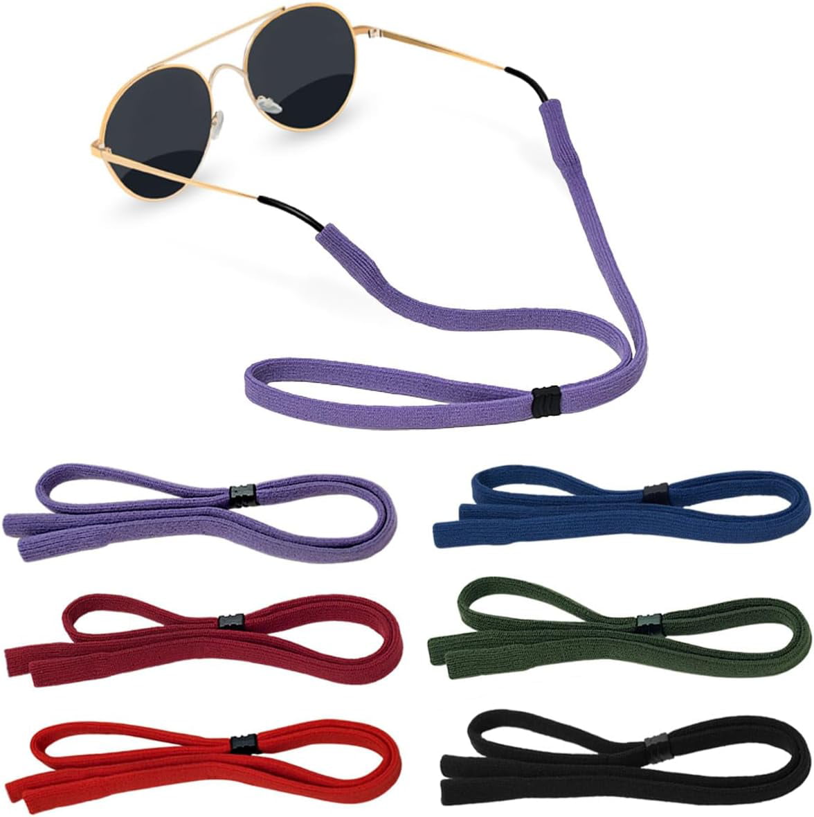 10 Pcs Neck Strap Adjustable Glasses Strap Sports Sunglasses Cord Lanyard  Holder | eBay